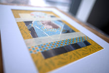 Load image into Gallery viewer, Floral Yellow Art Collage, Surreal Dada Mixed Media Art - Naomi Vona Art