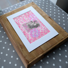 Load image into Gallery viewer, Colorful Neon Pink Art, Mixed Media Collage Creation - Naomi Vona Art