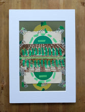 Load image into Gallery viewer, Original Green Art Photo Collage, Mixed Media Artwork - Naomi Vona Art