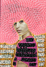 Load image into Gallery viewer, Large pop art print, neon portrait of a woman, available up to A2 - Naomi Vona Art