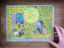 Load image into Gallery viewer, Mixed Media Collage On Retro Family Portrait - Naomi Vona Art