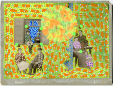 Load image into Gallery viewer, Mixed Media Collage On Retro Family Portrait - Naomi Vona Art