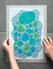 将图片加载到图库查看器,Abstract Art Aquamarine - Naomi Vona Art