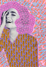 Load image into Gallery viewer, Smiling Girl Art Print, Fashion Woman Altered Photography - Naomi Vona Art