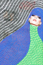 Load image into Gallery viewer, Elegant Fashion Portrait Manipulated By Hand - Naomi Vona Art