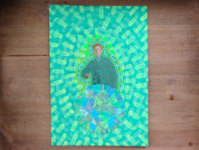 Load image into Gallery viewer, Contemporary Handmade Collage On Vintage Elegant Man Pic - Naomi Vona Art