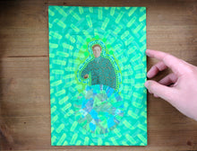 Load image into Gallery viewer, Contemporary Handmade Collage On Vintage Elegant Man Pic - Naomi Vona Art