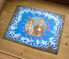 Load image into Gallery viewer, Original Collage Art On Vintage Couple Photography - Naomi Vona Art