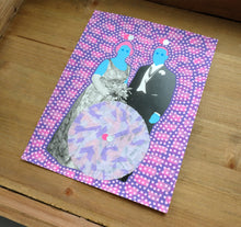 Load image into Gallery viewer, Original Vintage Art, Couple Portrait Photo Collage - Naomi Vona Art