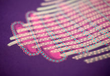 Charger l'image dans la galerie, Original Handmade Illustration On Purple Paper - Naomi Vona Art