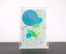 Load image into Gallery viewer, Abstract Paper Collage On Watercolor Postcard Paper - Naomi Vona Art