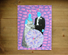 Load image into Gallery viewer, Original Vintage Art, Couple Portrait Photo Collage - Naomi Vona Art