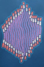 将图片加载到图库查看器,Abstract Organic Drawing On Navy Blue Paper - Naomi Vona Art