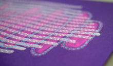 Charger l'image dans la galerie, Original Handmade Illustration On Purple Paper - Naomi Vona Art