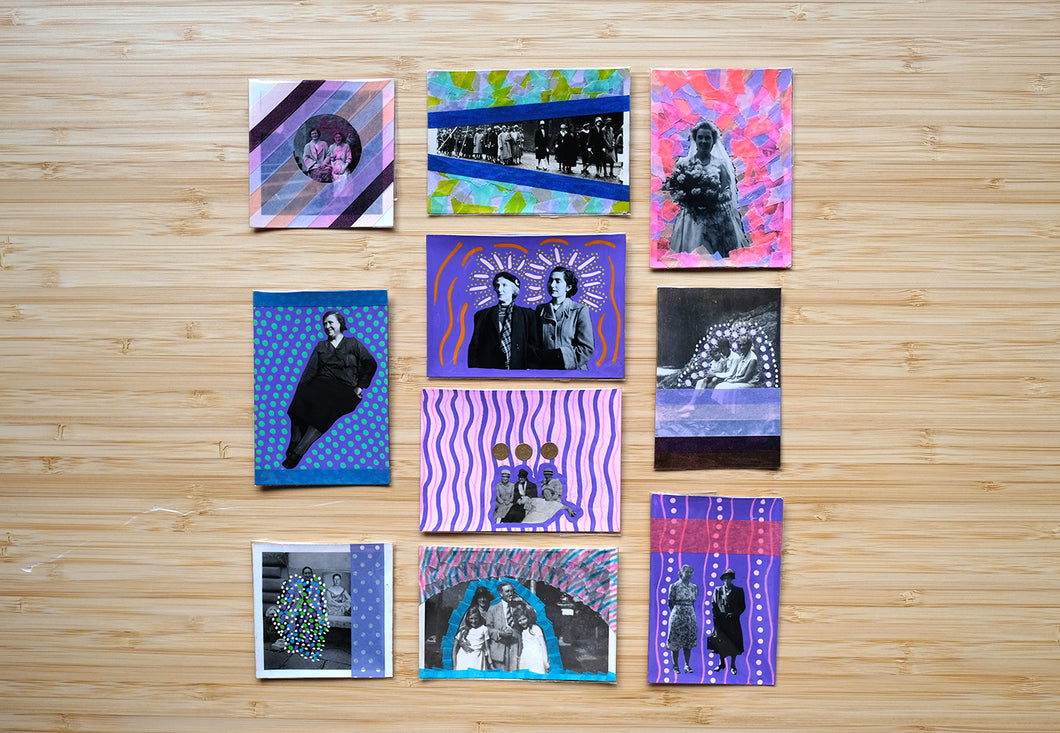 Original Wall Art Combos - Purple Blue