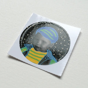 Young Sad Constellation Round Sticker