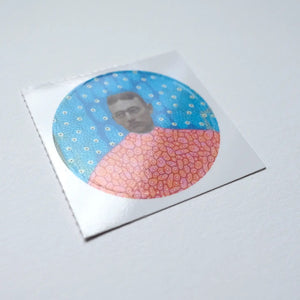 Gentleman 008 Round Sticker