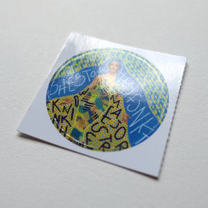 Ashes To Ashes Round Sticker