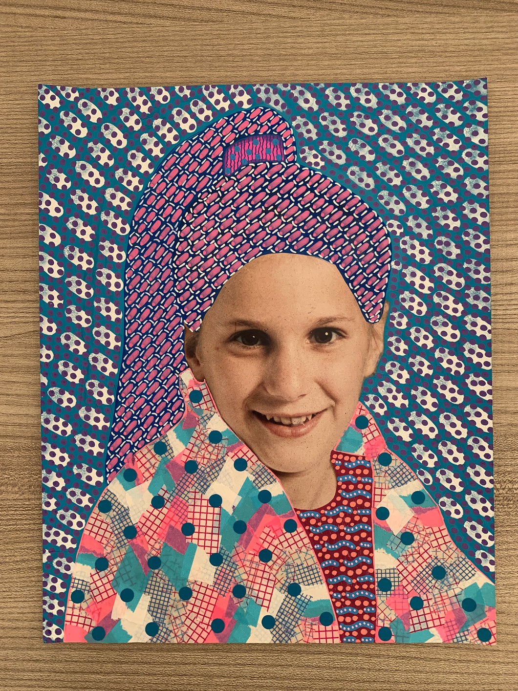 Sample Sale Vintage Smiling Girl Portrait Collage