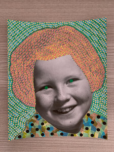 Sample Sale Retro Smiling Girl Portrait Collage