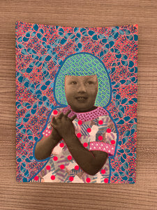 Sample Sale Hidden Mask Baby Girl Portrait Collage