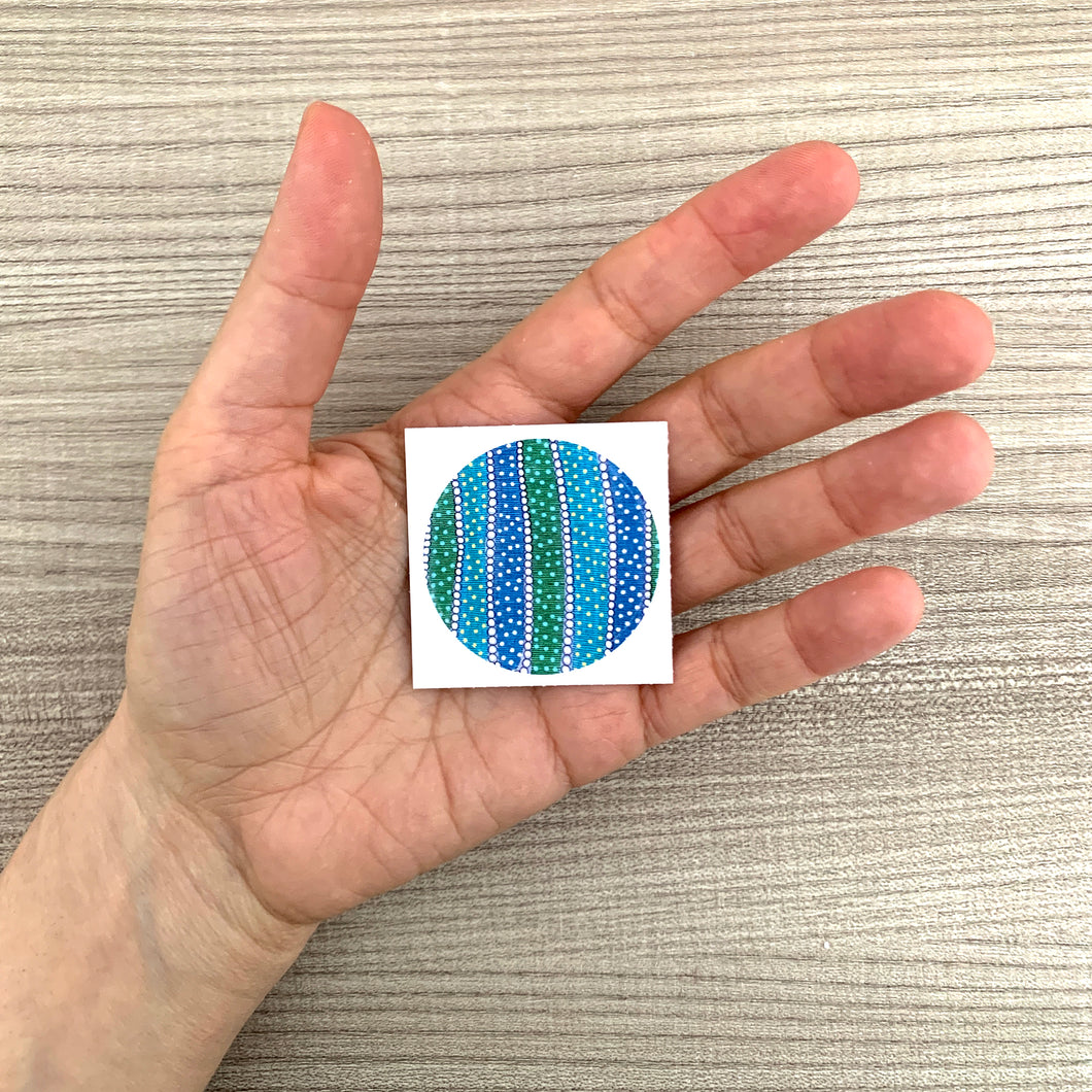 Abstract Blue Sticker