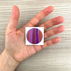 Abstract Lilac Purple Sticker