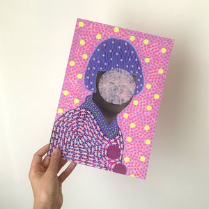 Lilac Purple Girl Poster