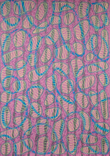 Cargar imagen en el visor de la galería, Pink Yellow Turquoise Abstract Art
