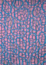 Carica l&#39;immagine nel visualizzatore di Gallery, Pink White Turquoise Abstract Art
