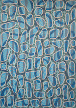 Carica l&#39;immagine nel visualizzatore di Gallery, Grey Blue Abstract Art
