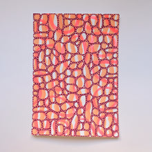 Load image into Gallery viewer, Salmon Pink, Neon Red And Raspberry Abstract Art
