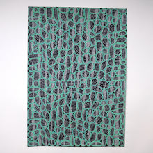 Carica l&#39;immagine nel visualizzatore di Gallery, Black Green White Abstract Art
