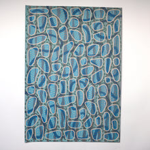 Cargar imagen en el visor de la galería, Grey Blue Abstract Art
