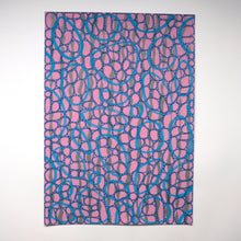 Cargar imagen en el visor de la galería, Pink White Turquoise Abstract Art
