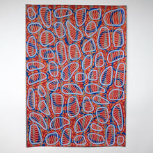 Cargar imagen en el visor de la galería, Blue Red White Abstract Art
