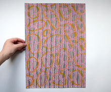 Charger l&#39;image dans la galerie, Orange Pink White Abstract Art
