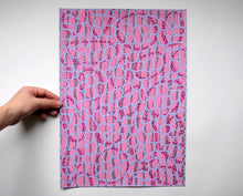 Cargar imagen en el visor de la galería, Pink Blue Purple Abstract Art
