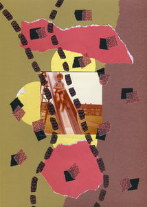 Analogue Original Mixed Media Collage Art On Paper - Naomi Vona Art