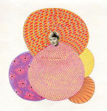 Carica l&#39;immagine nel visualizzatore di Gallery, Orange, Yellow And Red Paper Collage Art - Naomi Vona Art
