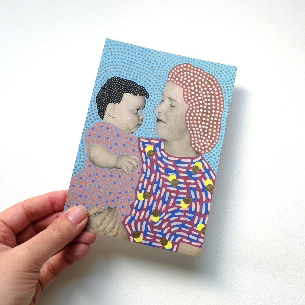 Mother And Son Art Postcard
