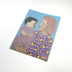 Mother And Son Art Postcard