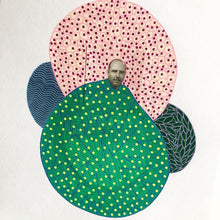 Carica l&#39;immagine nel visualizzatore di Gallery, Abstract Patterns Mixed Media Collage Art On Paper - Naomi Vona Art
