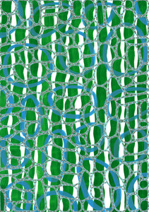 Green And Blue Abstract Art