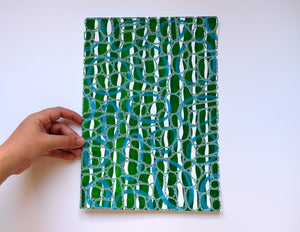 Green And Blue Abstract Art