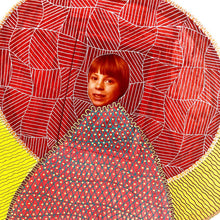 Carica l&#39;immagine nel visualizzatore di Gallery, Red Yellow Vintage Style Mixed Media Art Collage - Naomi Vona Art
