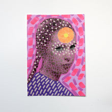 Load image into Gallery viewer, Neon Pink Art Postcard

