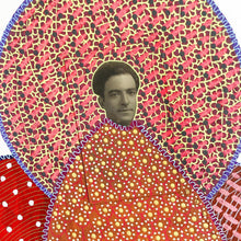 Carica l&#39;immagine nel visualizzatore di Gallery, Burgundy Red Paper Art Collage - Naomi Vona Art
