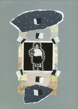 将图片加载到图库查看器，Neutral Colours Mixed Media Collage Artwork On Paper - Naomi Vona Art
