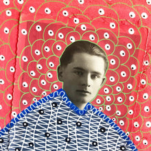 将图片加载到图库查看器，Vintage Style Mixed Media Art Collage On Handmade Paper - Naomi Vona Art
